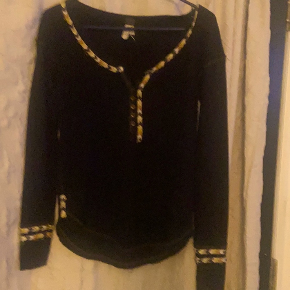 Free People Black Sweater